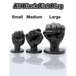 Anální All Black Fist Plug 92 - Small