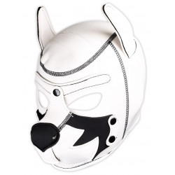 Puppy Play Dog Mask - Fox Terrier White