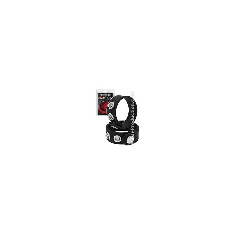 Push Monster - Black Rubber Cock & Ball Strap Push Monster - Black Rubber Cock & Ball Strap