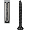 OUCH! Scaled Snake 12 inch Anal Dildo - Black