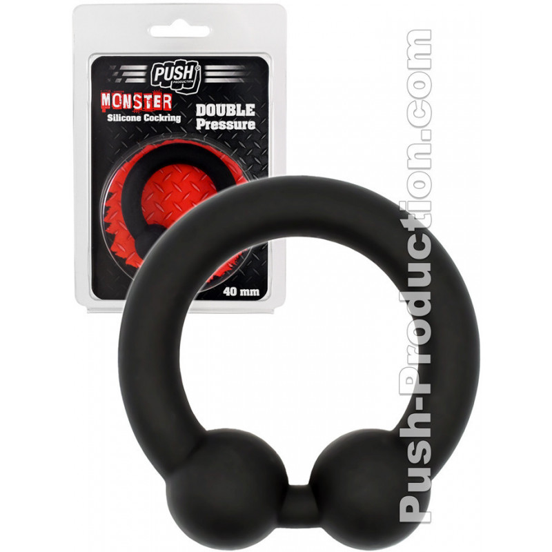 Push Monster - Double Pressure Silicone Cockring 45mm