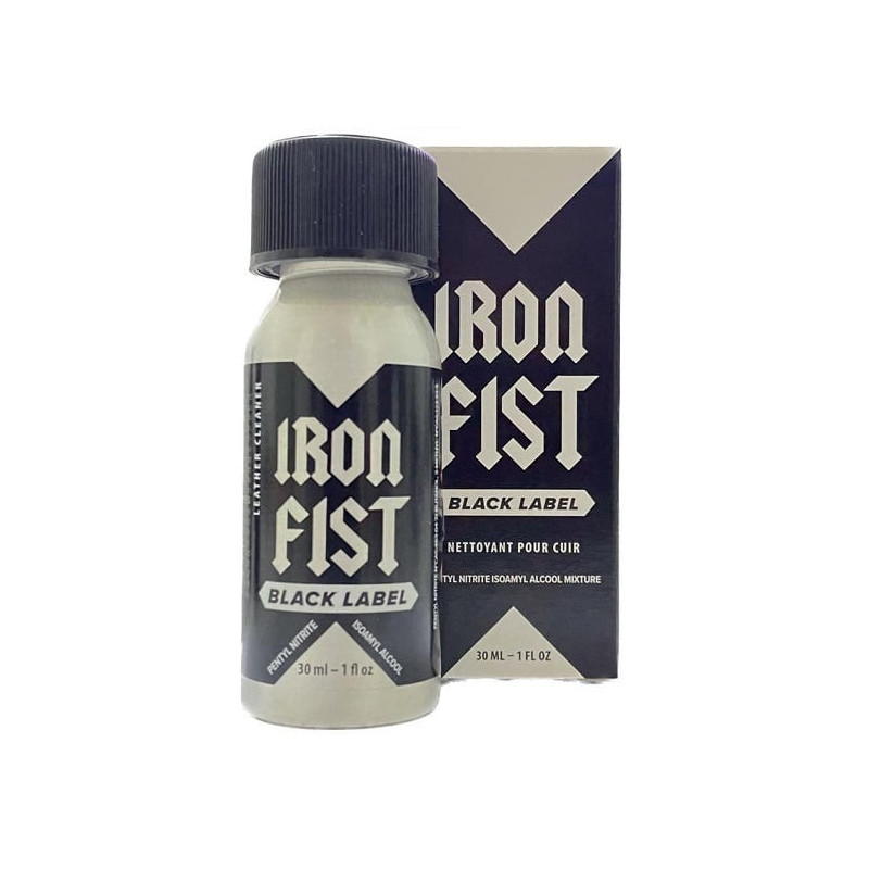 Poppers Iron Fist XL Leather Cleaner Black Label 30ml Poppers Iron Fist XL Leather Cleaner Black Label 30ml