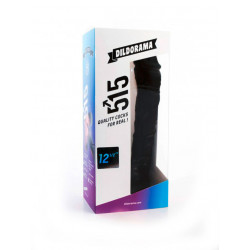 Dildorama 515 line XXL Dildo 12,5 palcové sání - černé