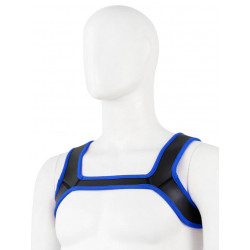 Puppy Play Neoprene Harness - Blue/Black
