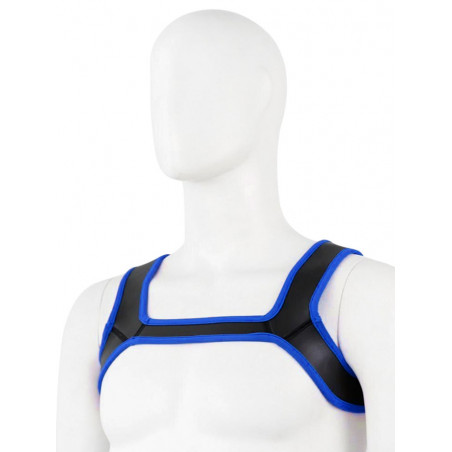 Puppy Play Neoprene Harness - Blue/Black