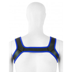 Puppy Play Neoprene Harness - Blue/Black