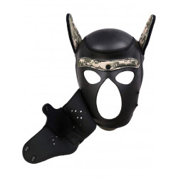 Puppy Play Dog Mask - Camouflage